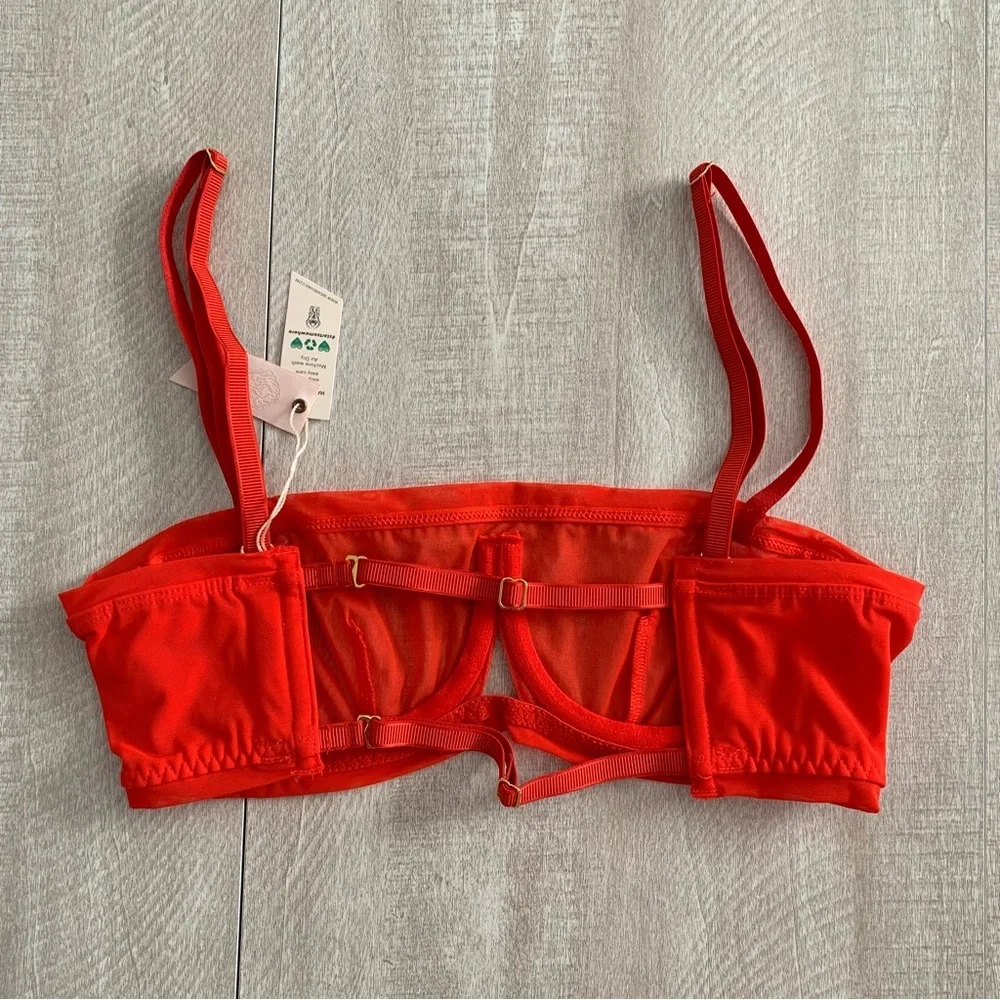 We Are HAH X Free People Mesh Underwire Bra Lingerie Size 30-38B